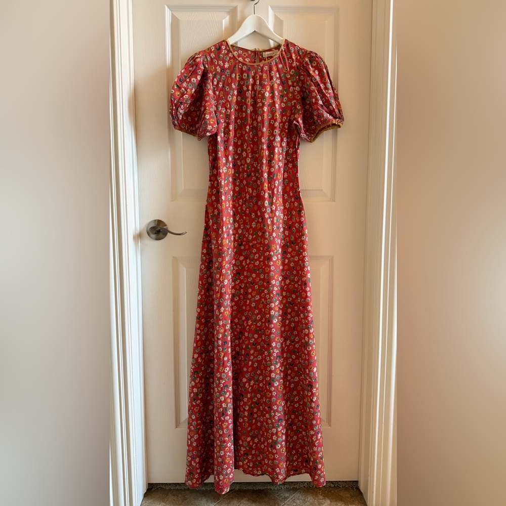 Brand new Doen Asalea Dress in Rouge Tasha Garden XS